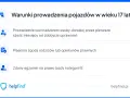 Warunki prowadzenia pojazdów w wieku 17 lat: nadzór, zgoda rodziców i zdany egzamin na prawo jazdy.