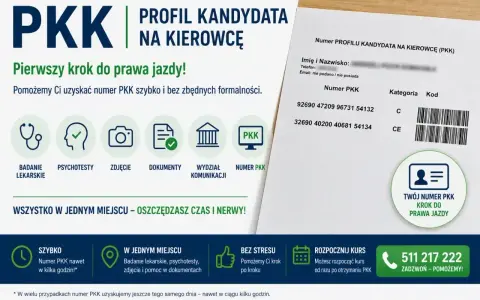 Pierwszy krok do prawa jazdy! Pomożemy Ci uzyskać numer PKK szybko i bez formalności. Wszystko w jednym miejscu, by ułatwić Ci drogę do zdobycia uprawnień.