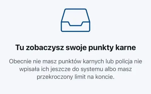 Ikona folderu i tekst informujący, że nie masz punktów karnych, lub policja nie wpisała ich jeszcze do systemu. Sprawdź, ile punktów za przekroczenie prędkości masz na koncie.
