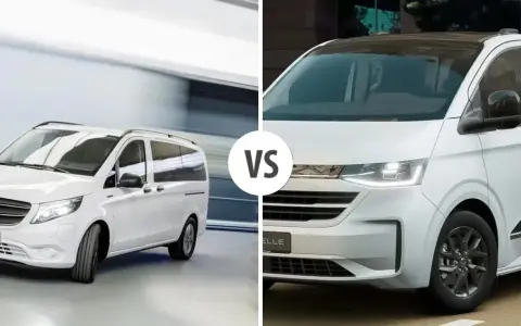 Porównanie białych busów: Mercedes-Benz Vito vs. Volkswagen Multivan. Który bus osobowy jest najmniej awaryjny?