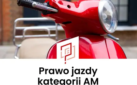 Czerwony skuter, symbol wolności i miejskiej mobilności. Posiadanie karty motorowerowej kategorii AM otwiera drzwi do niezależności.