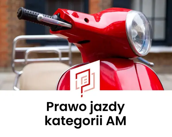 Czerwony skuter, symbol wolności i miejskiej mobilności. Posiadanie karty motorowerowej kategorii AM otwiera drzwi do niezależności.