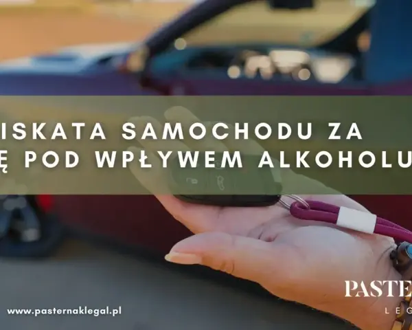Konfiskata samochodu za jazdę pod wpływem alkoholu. Kluczyki w dłoni, symbol utraty pojazdu.